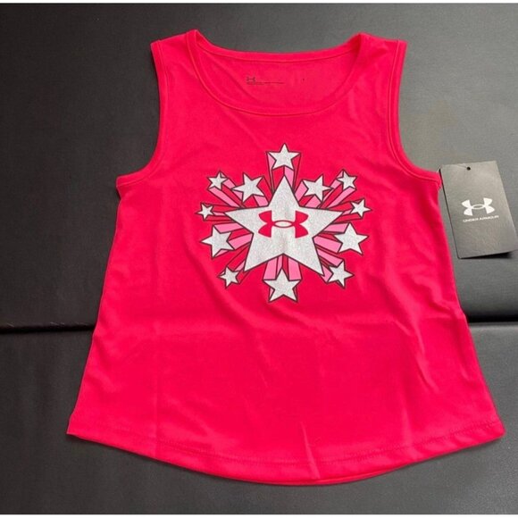 NWT Under Armour Glitter Athletic Set Girls Size 5 - Picture 2 of 3